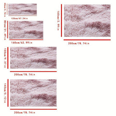 Soft Area Rug Fluffy Non-slip Fuzzy Shag Plush Tie Dyed Carpet