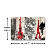 Eiffel Tower Kitchen Rug Paris Printing Floor Mat