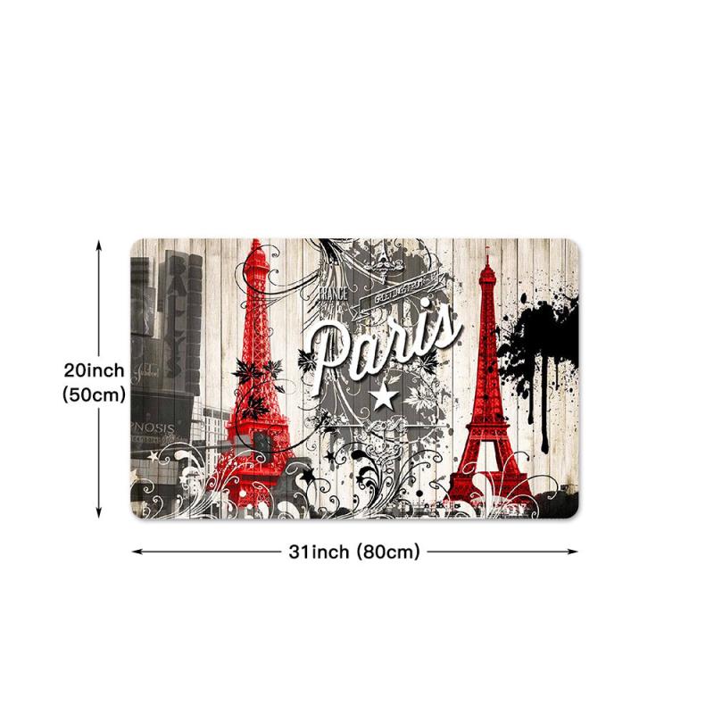 Eiffel Tower Kitchen Rug Paris Printing Floor Mat