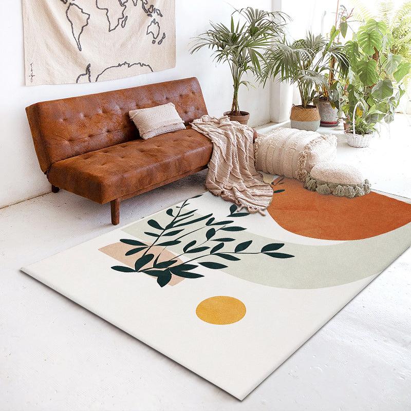 Soft Shaggy Area Rug Non Slip Modern Abstract for Living Room