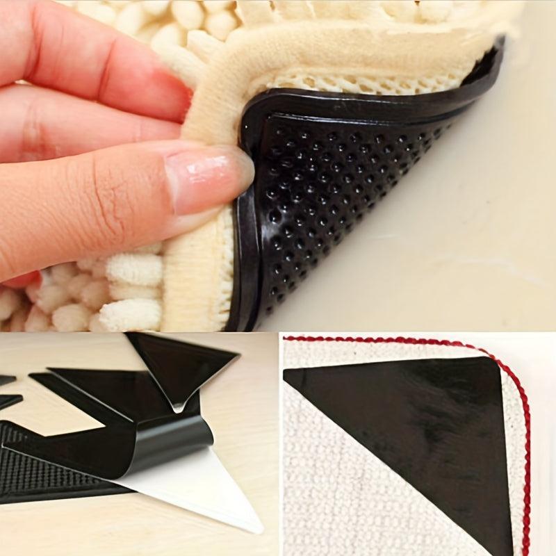 Non Slip Rug Gripper Pad for Area Rugs - Reusable Rug Tape for Hardwood Floors