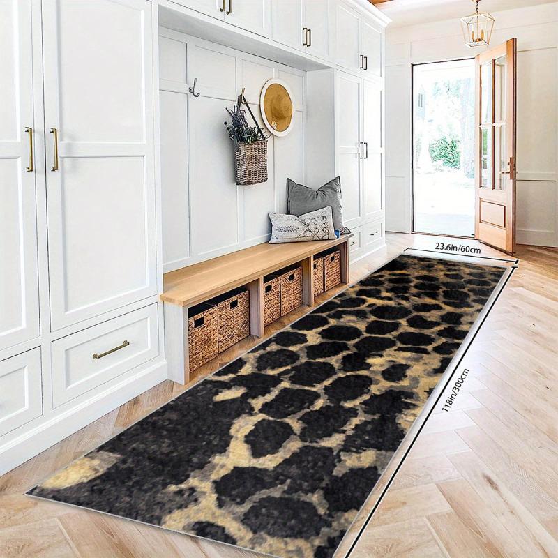 Non Slip Runner Rug Soft Machine Washable Stair Carpet for Hall Living Room