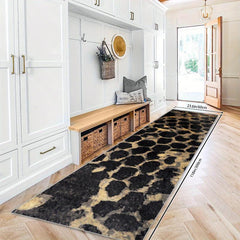 Non Slip Runner Rug Soft Machine Washable Stair Carpet for Hall Living Room