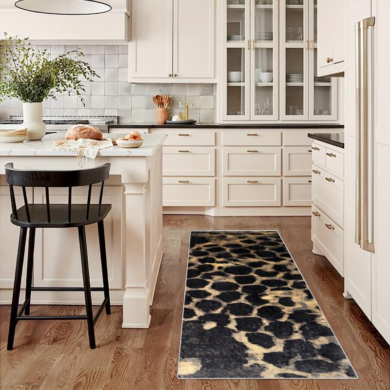 Non Slip Runner Rug Soft Machine Washable Stair Carpet for Hall Living Room