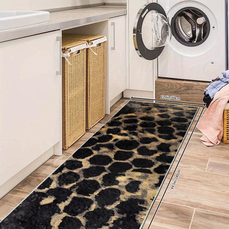 Non Slip Runner Rug Soft Machine Washable Stair Carpet for Hall Living Room