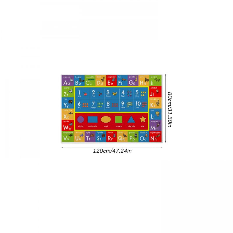 Kids Educational Area Rugs Learning Numbers Play Mat