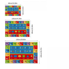 Kids Educational Area Rugs Learning Numbers Play Mat