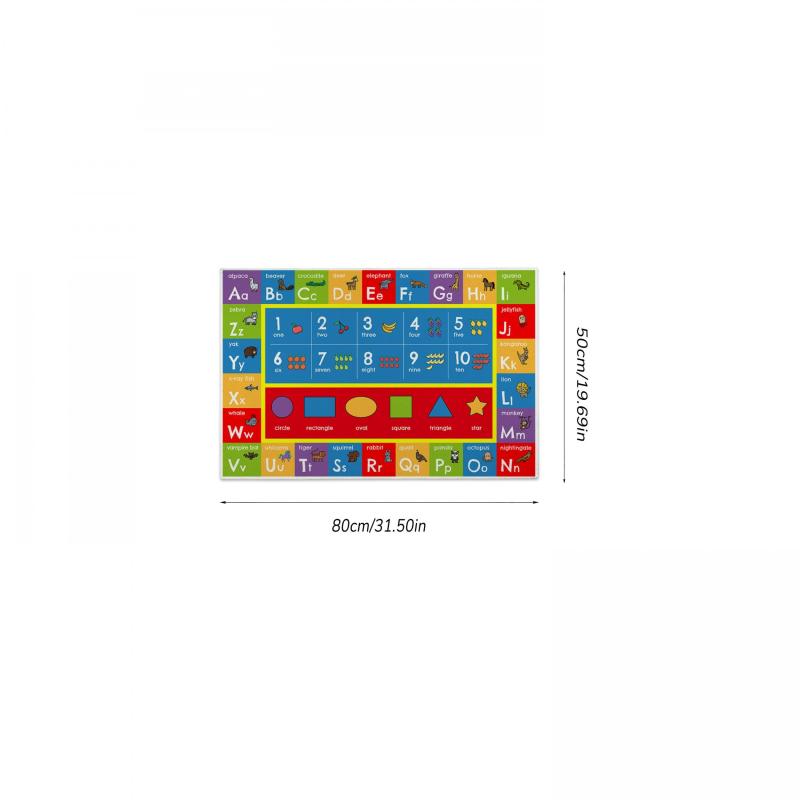 Kids Educational Area Rugs Learning Numbers Play Mat