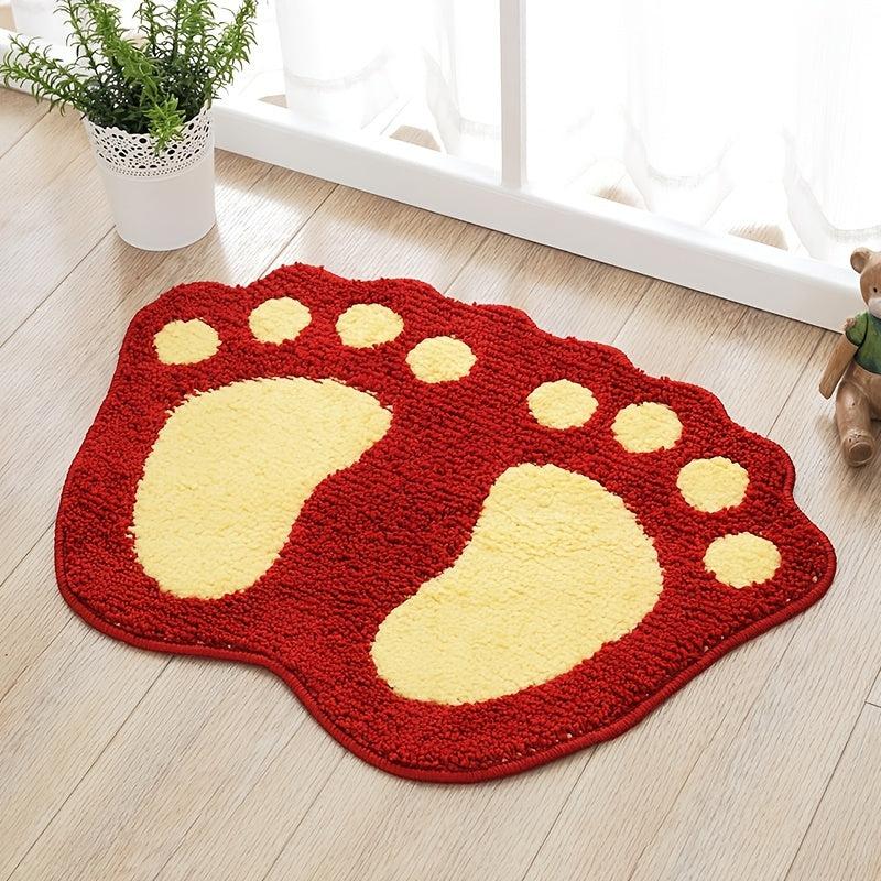 Soft Microfiber Bath Mat Non Slip Machine Washable Big Feet Bathr