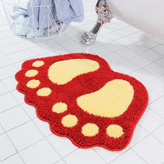 Soft Microfiber Bath Mat Non Slip Machine Washable Big Feet Bathr