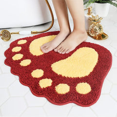 Soft Microfiber Bath Mat Non Slip Machine Washable Big Feet Bathr