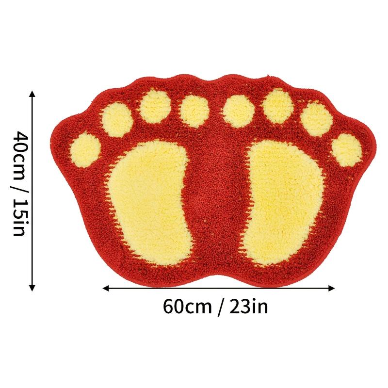Soft Microfiber Bath Mat Non Slip Machine Washable Big Feet Bathr