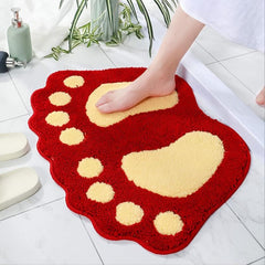 Soft Microfiber Bath Mat Non Slip Machine Washable Big Feet Bathr