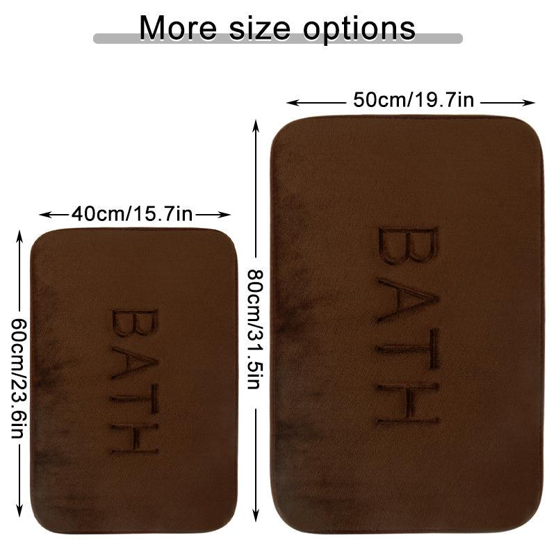 Letter Graphic Bath Rug Soft Non Slip Absorbent Bath Mat