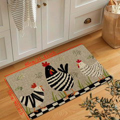 Chicken Kitchen Floor Mat Non-slip Waterproof Doormat