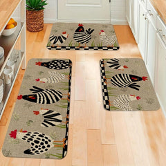 Chicken Kitchen Floor Mat Non-slip Waterproof Doormat