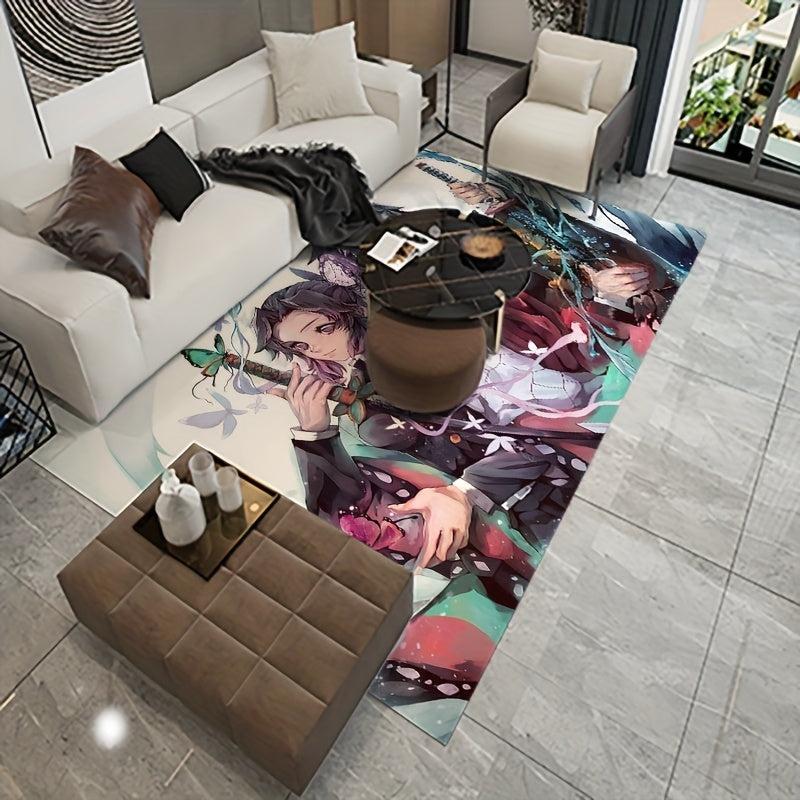 Crystal Velvet Area Rug Non Slip Stain Resistant Washable Soft Carpet