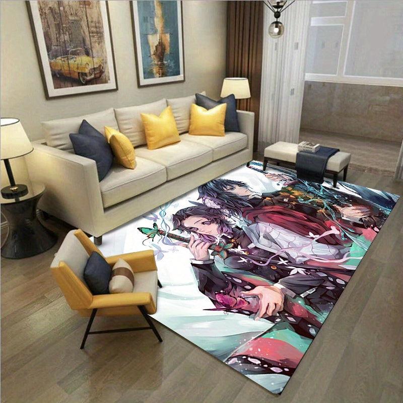 Crystal Velvet Area Rug Non Slip Stain Resistant Washable Soft Carpet
