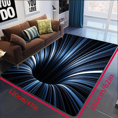 Modern Abstract Area Rug 25ft Non Slip Machine Washable