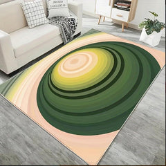 Modern Abstract Area Rug 25ft Non Slip Machine Washable