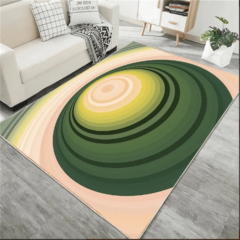Modern Abstract Area Rug 25ft Non Slip Machine Washable