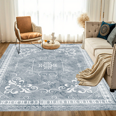 Waterproof Persian Floral Area Rug Stain Resistant Washable Anti Slip Backing