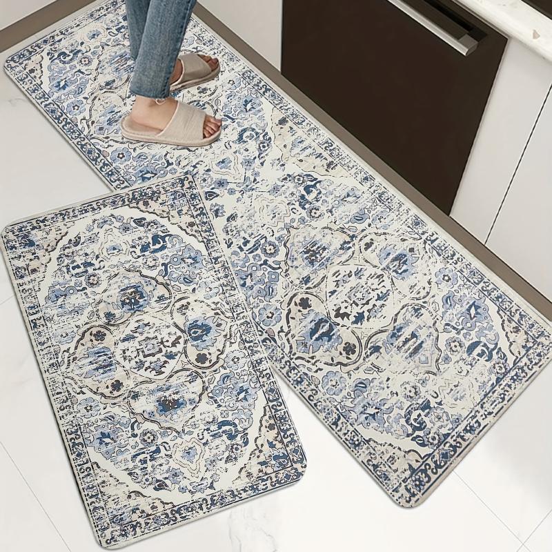 Bohemian Vintage Kitchen Mat - Dirt Resistant Rug