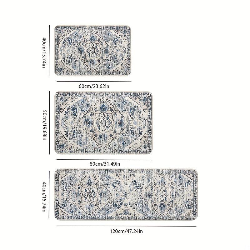 Bohemian Vintage Kitchen Mat - Dirt Resistant Rug