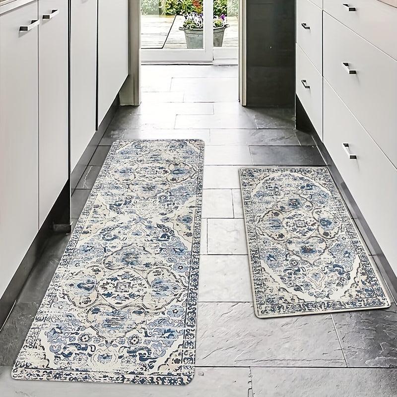 Bohemian Vintage Kitchen Mat - Dirt Resistant Rug