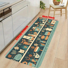 Absorbent Waterproof Kitchen Rug Anti Fatigue Non Slip Washable Carpet