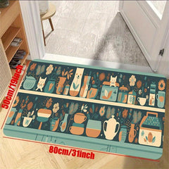 Absorbent Waterproof Kitchen Rug Anti Fatigue Non Slip Washable Carpet