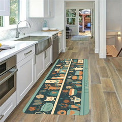 Absorbent Waterproof Kitchen Rug Anti Fatigue Non Slip Washable Carpet