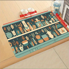 Absorbent Waterproof Kitchen Rug Anti Fatigue Non Slip Washable Carpet