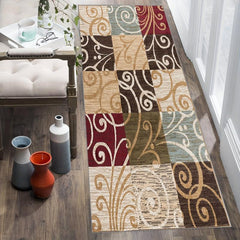 Vintage Moroccan Kitchen Runner Rug Non Slip Washable Laundry Room Mat