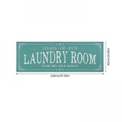Farmhouse Laundry Room Runner Rug Non Slip Mat