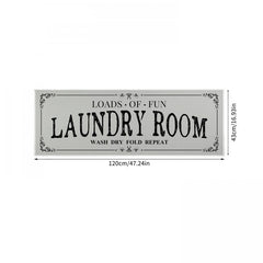 Farmhouse Laundry Room Runner Rug Non Slip Mat