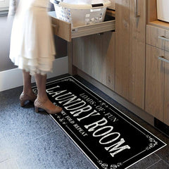 Farmhouse Laundry Room Runner Rug Non Slip Mat
