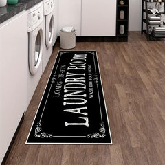 Farmhouse Laundry Room Runner Rug Non Slip Mat