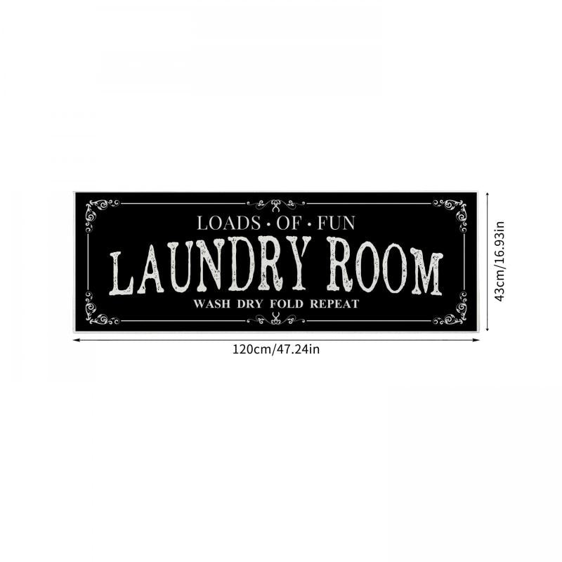 Farmhouse Laundry Room Runner Rug Non Slip Mat