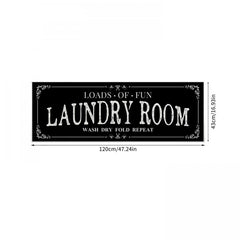 Farmhouse Laundry Room Runner Rug Non Slip Mat