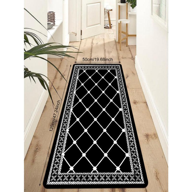 Non Slip Kitchen Rugs and Mats Geometric Design