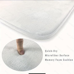 Colorful Elephant Head Print Flannel Foam Mat