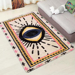 Eye Pattern Cashmere Carpet Thickened Bathroom Non-slip Door Mat