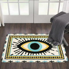 Eye Pattern Cashmere Carpet Thickened Bathroom Non-slip Door Mat