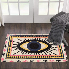Eye Pattern Cashmere Carpet Thickened Bathroom Non-slip Door Mat
