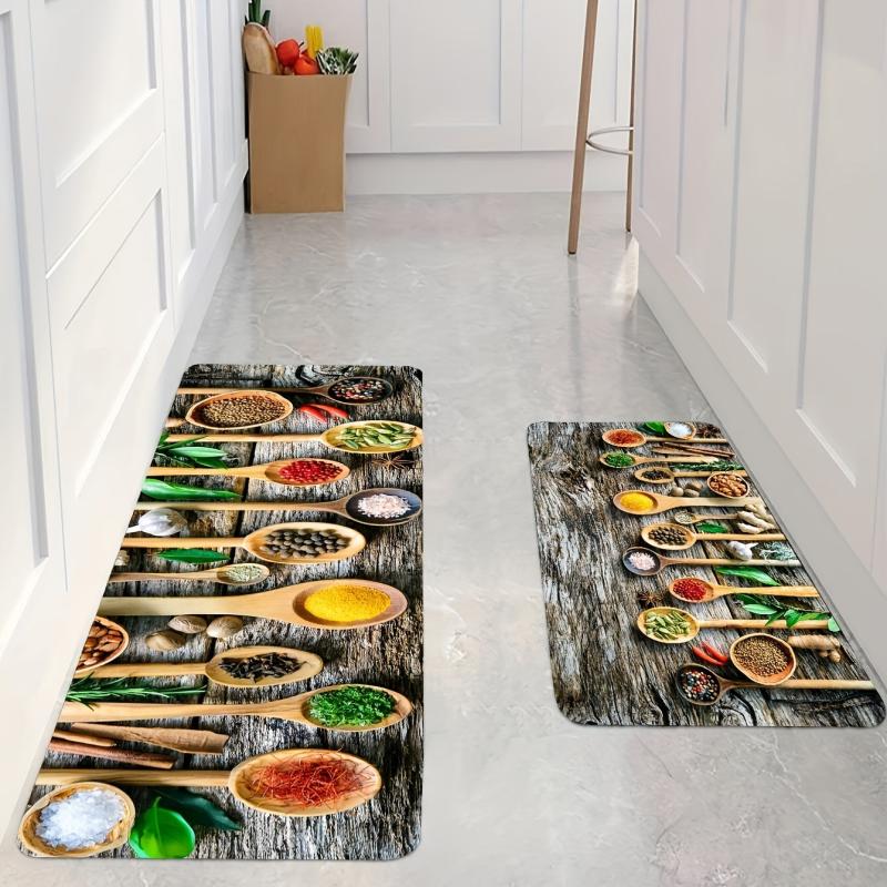 Soft Kitchen Floor Mat Non slip Mat Soft Rug Waterproof Mat Machine Washable