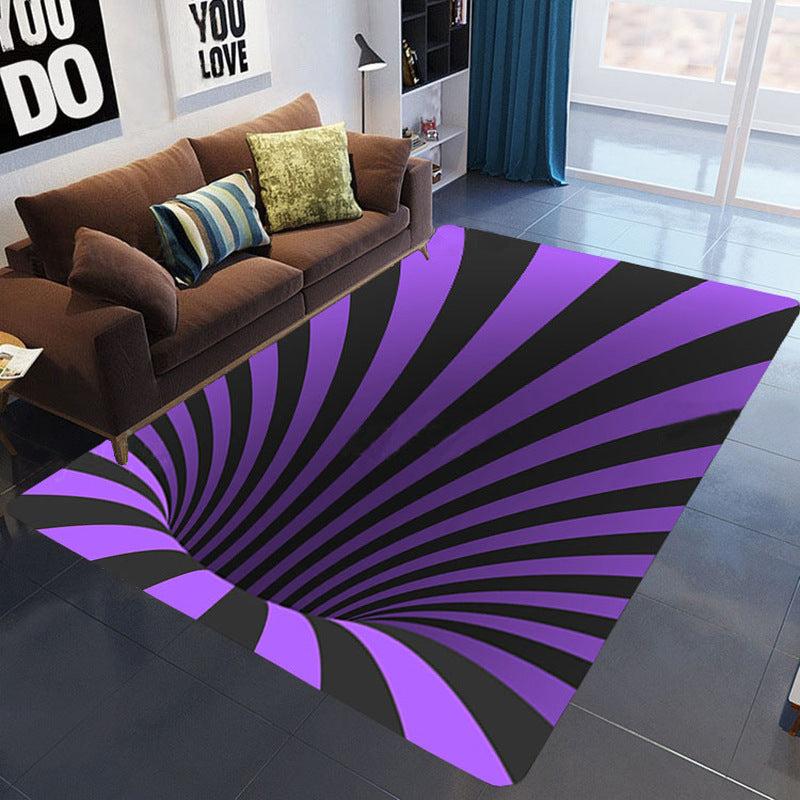 Stylish 3D Vision Area Rug Soft Non Slip Waterproof