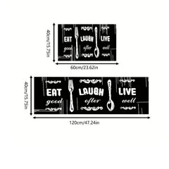 Retro Waterproof Kitchen Mat Non Slip Washable Stain Resistant