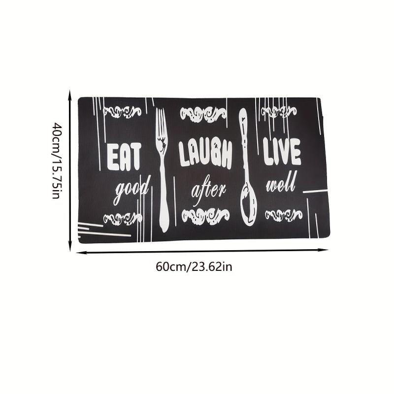 Retro Waterproof Kitchen Mat Non Slip Washable Stain Resistant