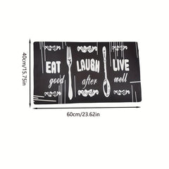 Retro Waterproof Kitchen Mat Non Slip Washable Stain Resistant